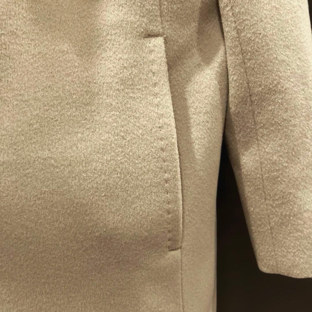 23区 ビーバーフーデットコート ウール アンゴラ 大きいサイズ 44（2XL）