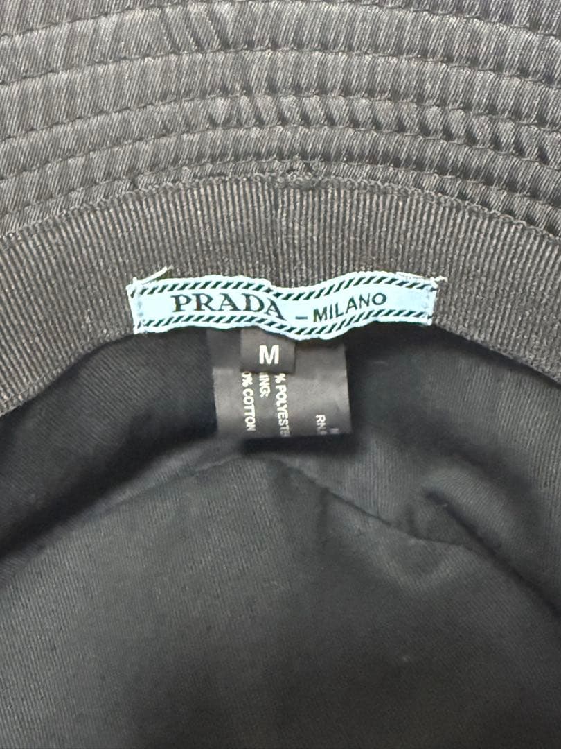 PRADA ブラック バケットハット Mサイズ