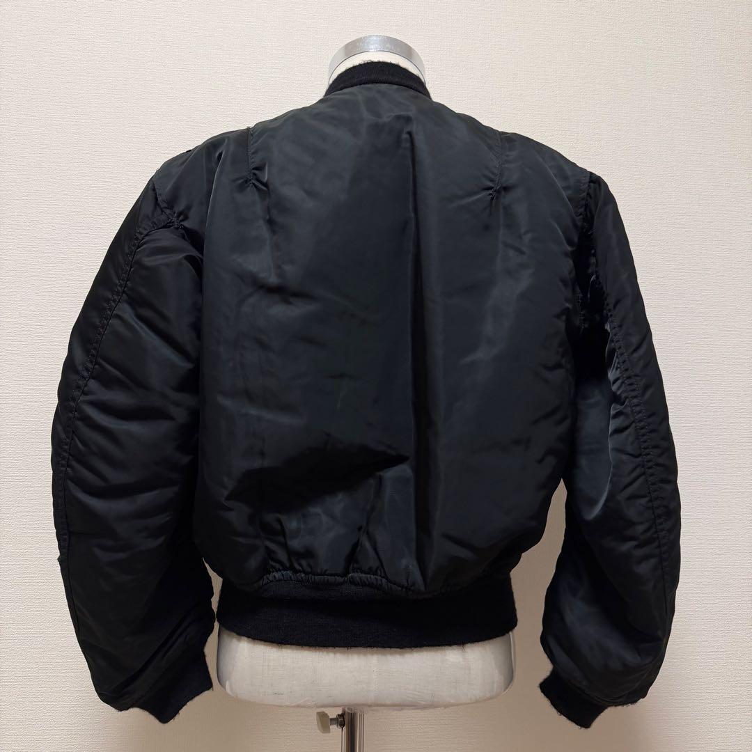 80s〜90s アルファ MA-1 USA製 リバーシブル IDEAL 短丈 M