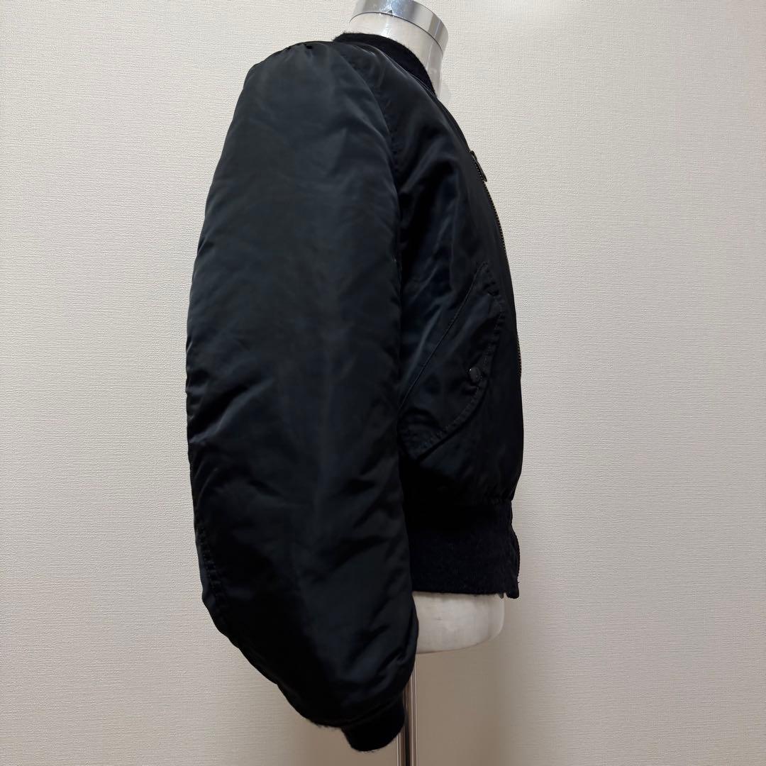 80s〜90s アルファ MA-1 USA製 リバーシブル IDEAL 短丈 M