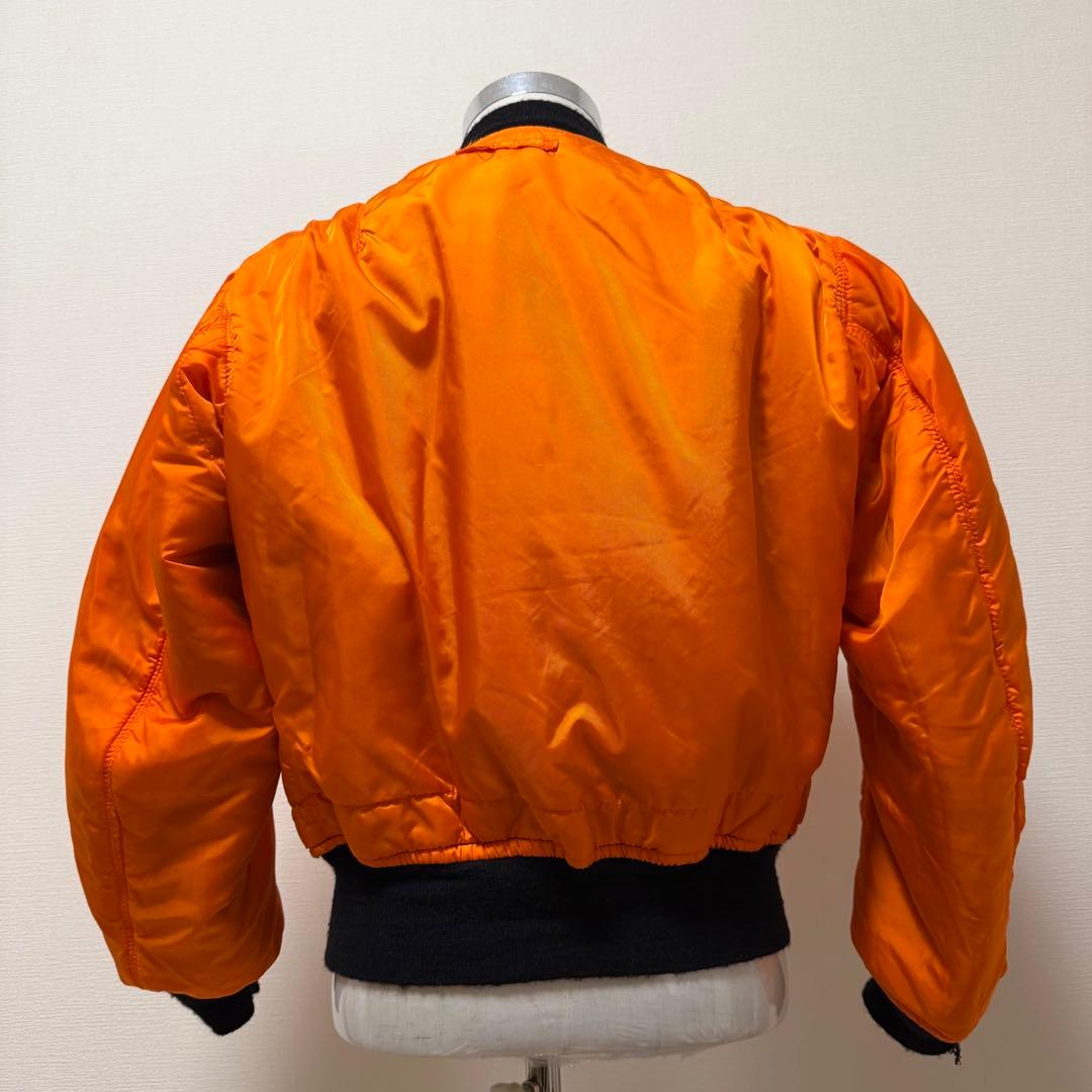 80s〜90s アルファ MA-1 USA製 リバーシブル IDEAL 短丈 M