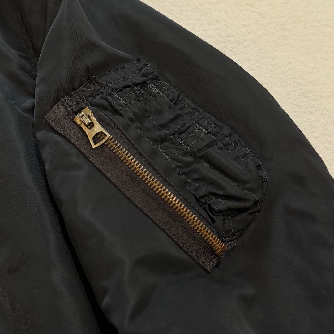 80s〜90s アルファ MA-1 USA製 リバーシブル IDEAL 短丈 M