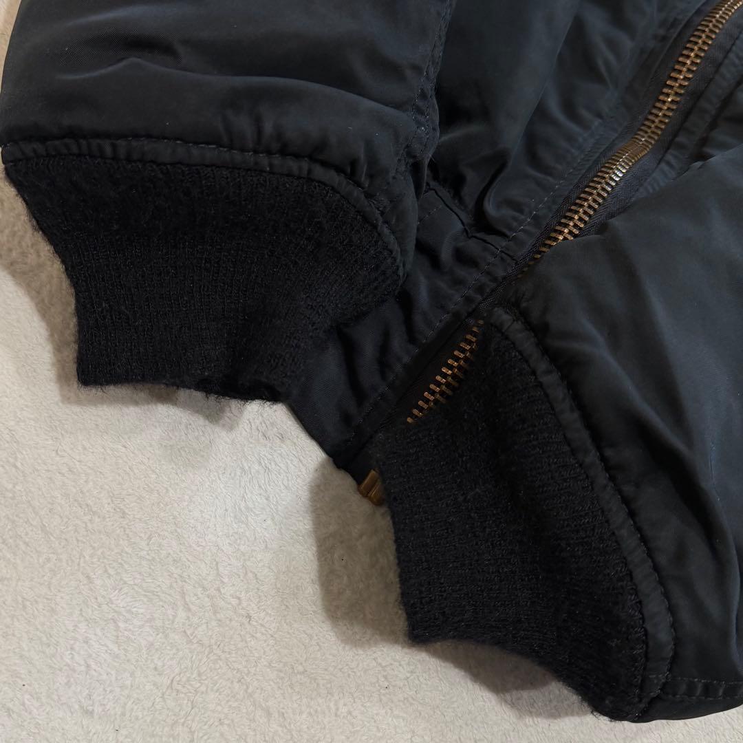 80s〜90s アルファ MA-1 USA製 リバーシブル IDEAL 短丈 M