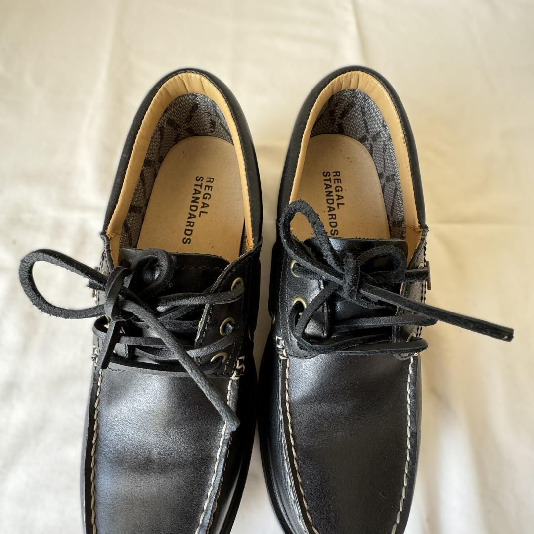 リーガル　美品/メンズ/ブラック/モカシン/ビジネス/レザー/ゴアテックス/防水