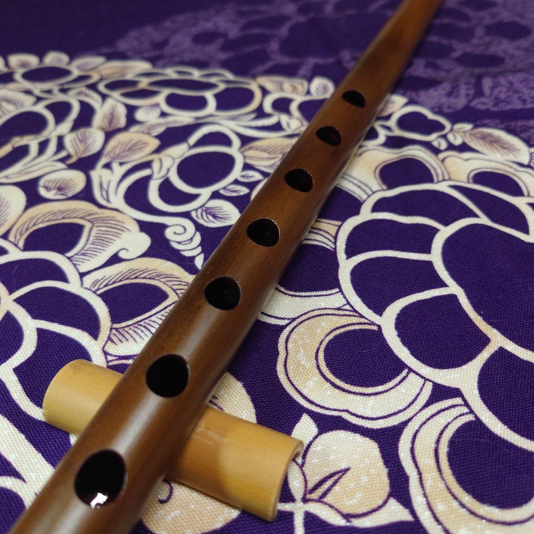 篠笛　五本調子　古典調　燻し　七穴