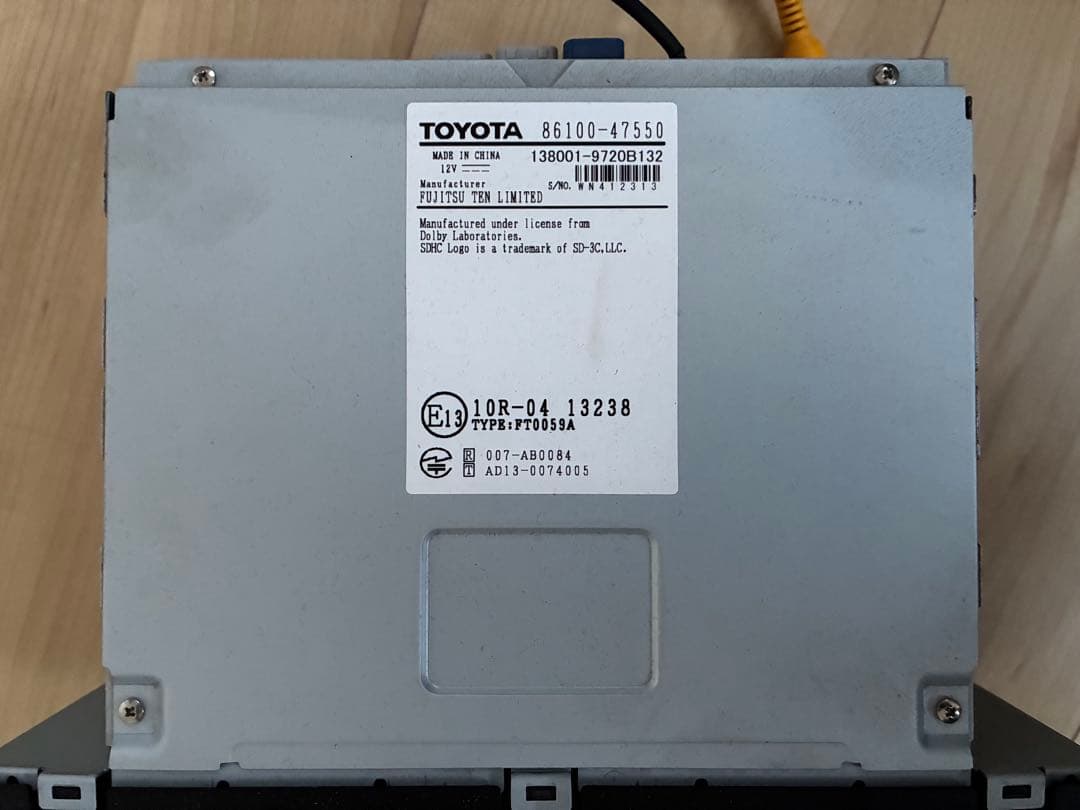 TOYOTA DSZT-YC4T カーナビ