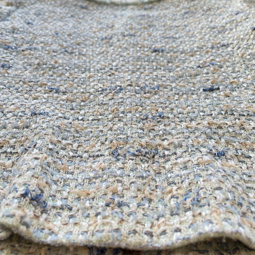 アナイ ジャケット ツイード ノーカラー jules tournier