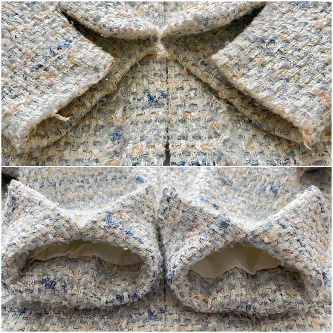 アナイ ジャケット ツイード ノーカラー jules tournier