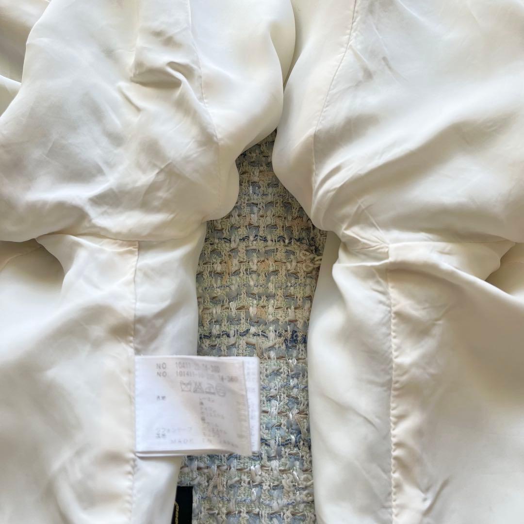 アナイ ジャケット ツイード ノーカラー jules tournier