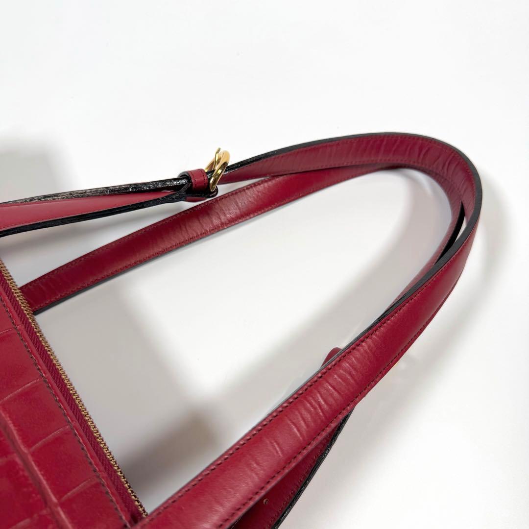 【未使用に近い】ジャーダ　ロベルタディカメリーノ　トートバッグ　TOKYO 赤