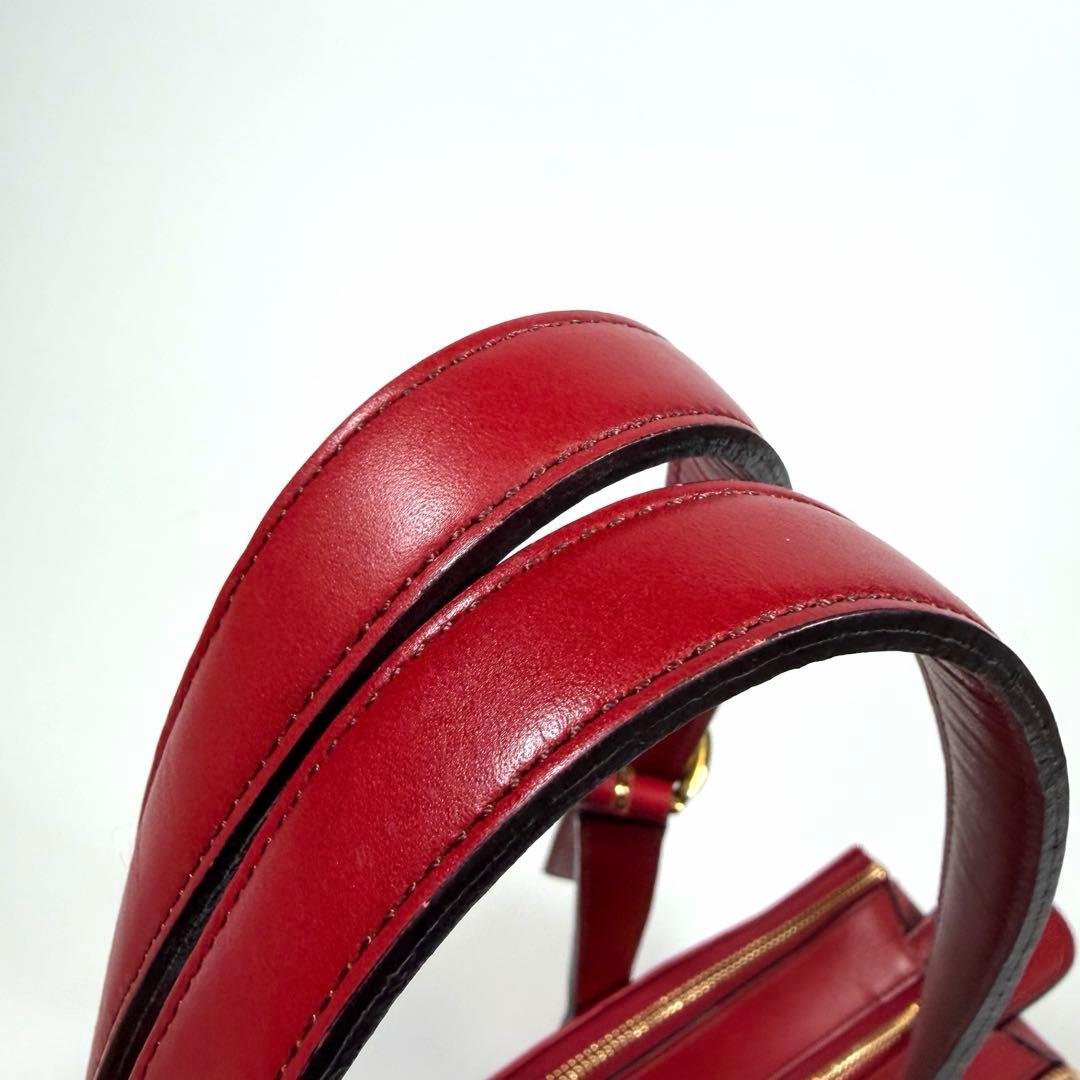 【未使用に近い】ジャーダ　ロベルタディカメリーノ　トートバッグ　TOKYO 赤