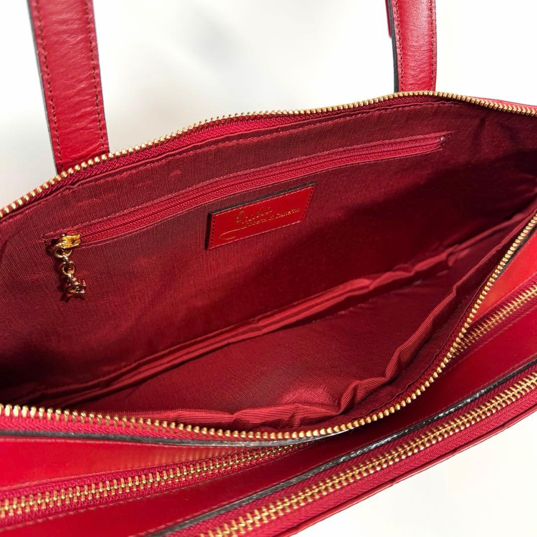 【未使用に近い】ジャーダ　ロベルタディカメリーノ　トートバッグ　TOKYO 赤