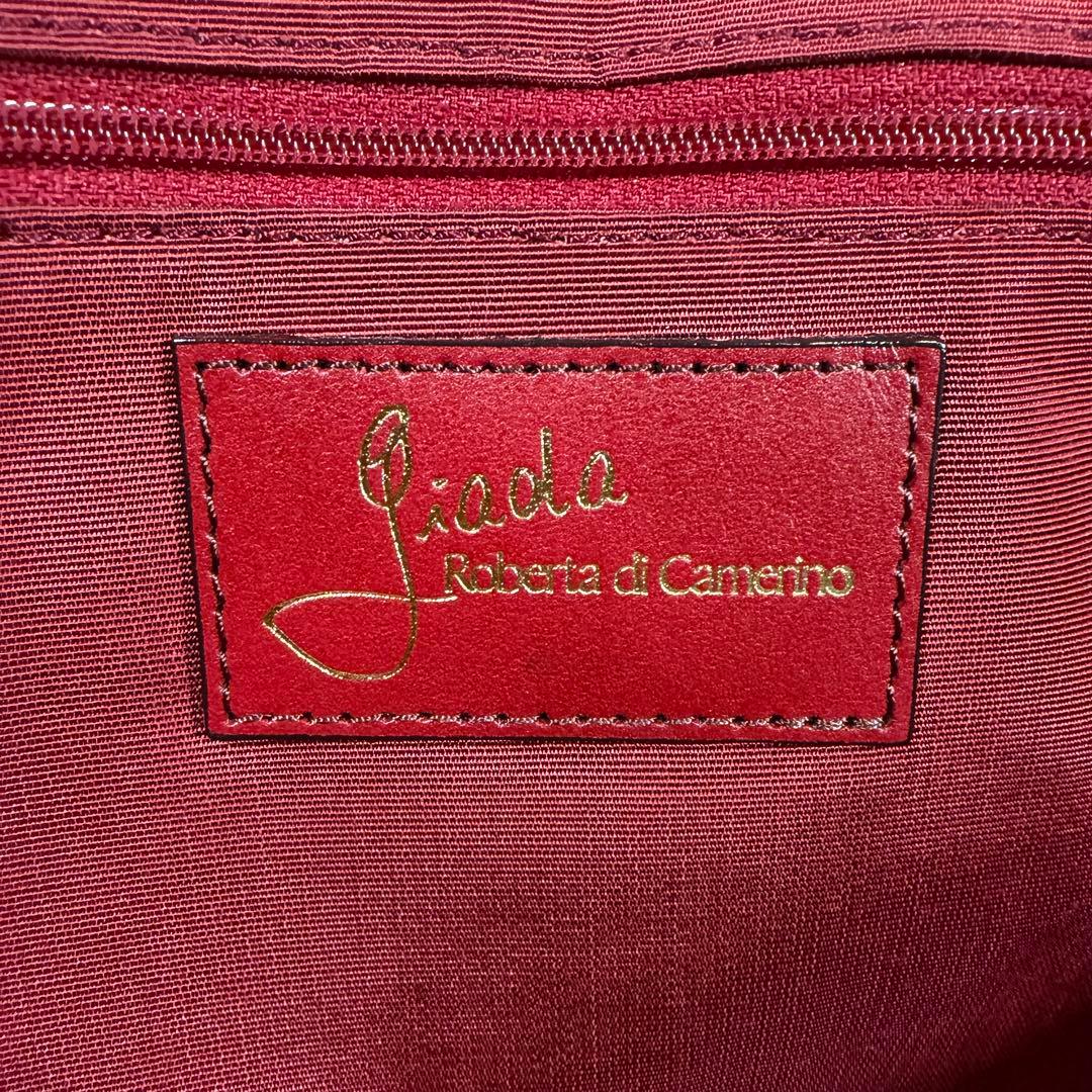 【未使用に近い】ジャーダ　ロベルタディカメリーノ　トートバッグ　TOKYO 赤