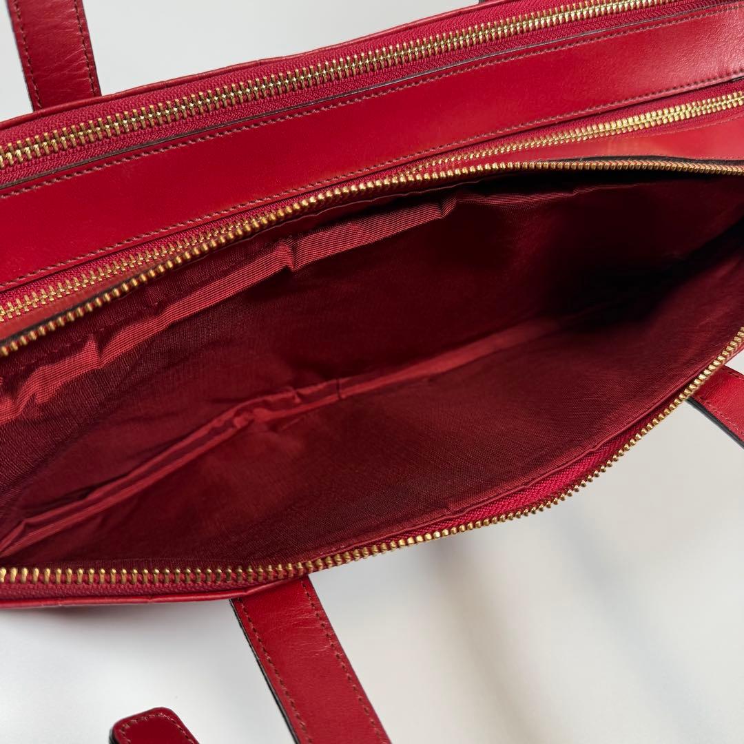 【未使用に近い】ジャーダ　ロベルタディカメリーノ　トートバッグ　TOKYO 赤