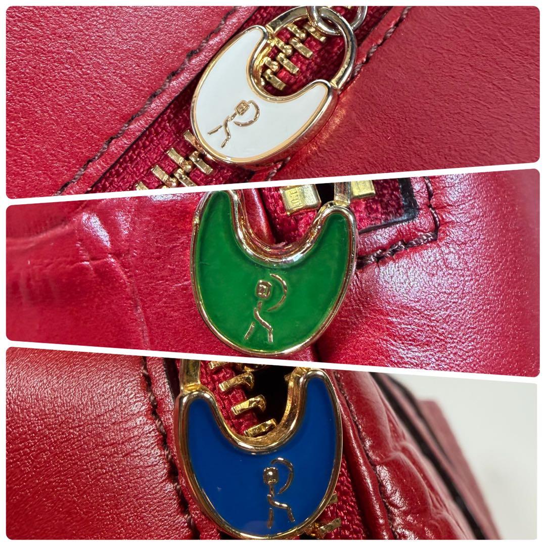 【未使用に近い】ジャーダ　ロベルタディカメリーノ　トートバッグ　TOKYO 赤