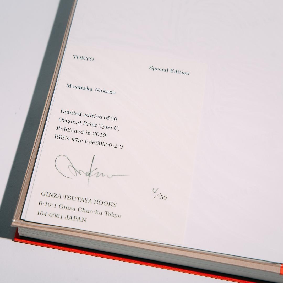 サイン本・オリジナルプリント付　中野正貴　TOKYO