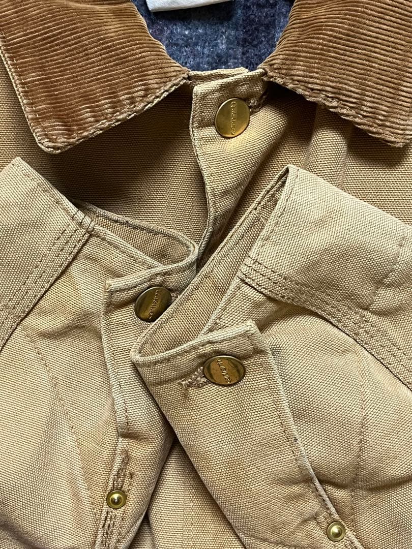 80sカーハートCarhartt フェードカバーオールブランケット　サイズ不明
