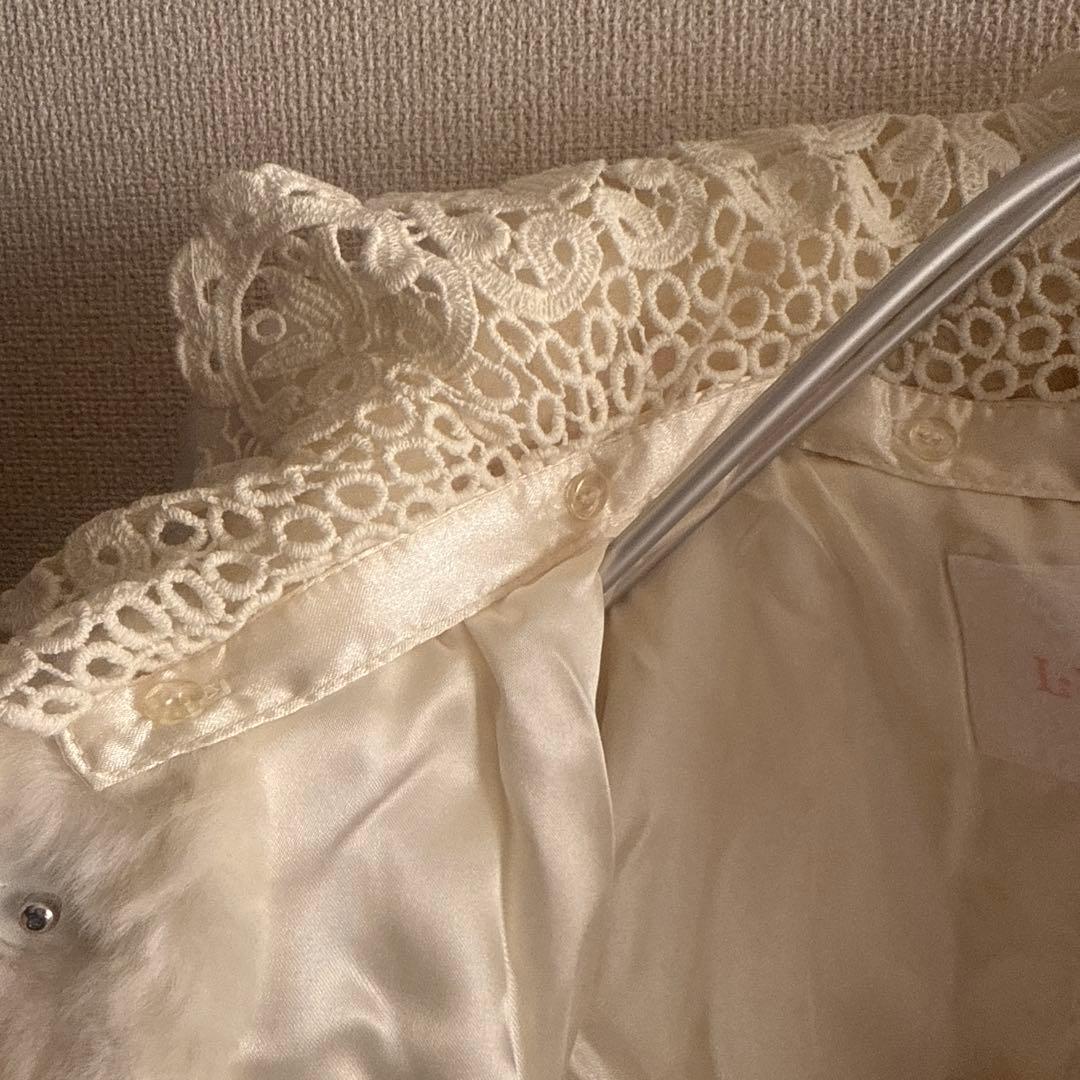 リズリサ フェイク ファー コートLIZ LISA レース ショート タグ付き