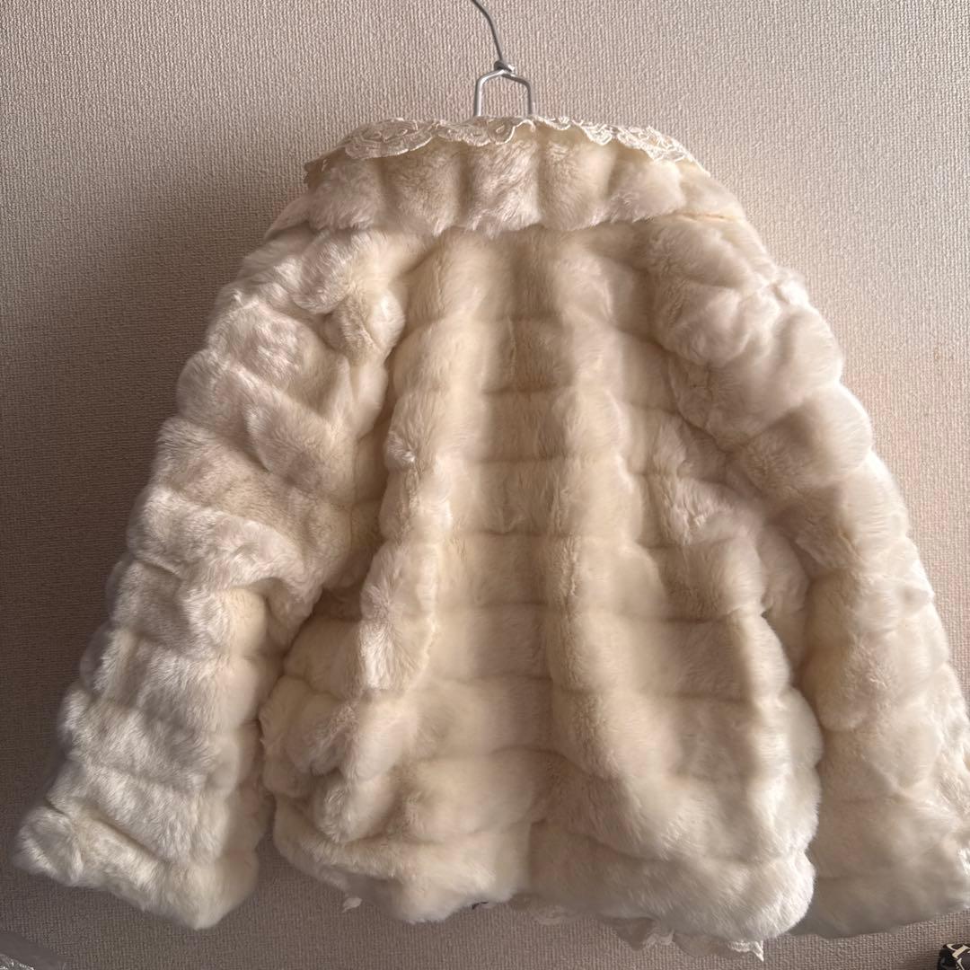 リズリサ フェイク ファー コートLIZ LISA レース ショート タグ付き