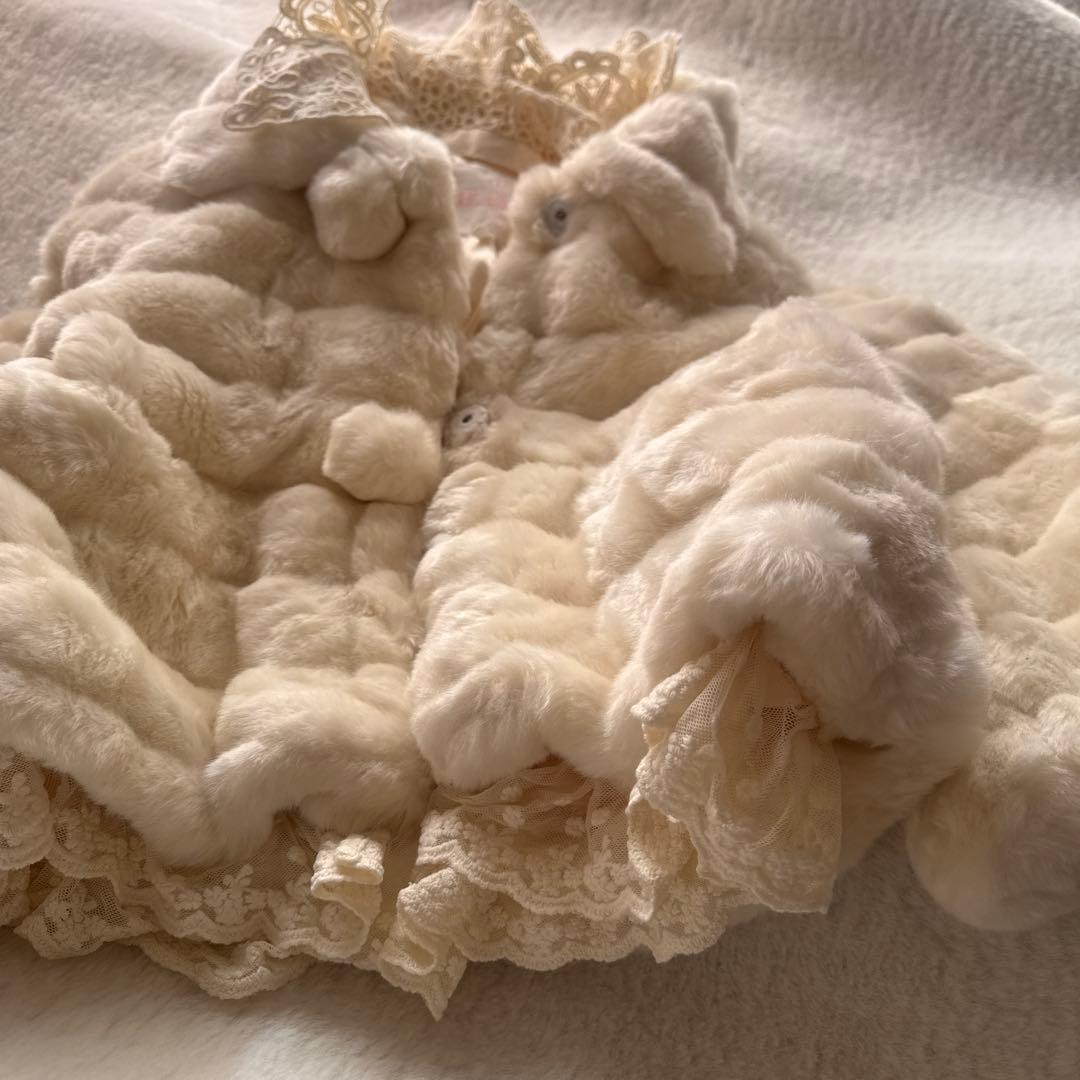 リズリサ フェイク ファー コートLIZ LISA レース ショート タグ付き