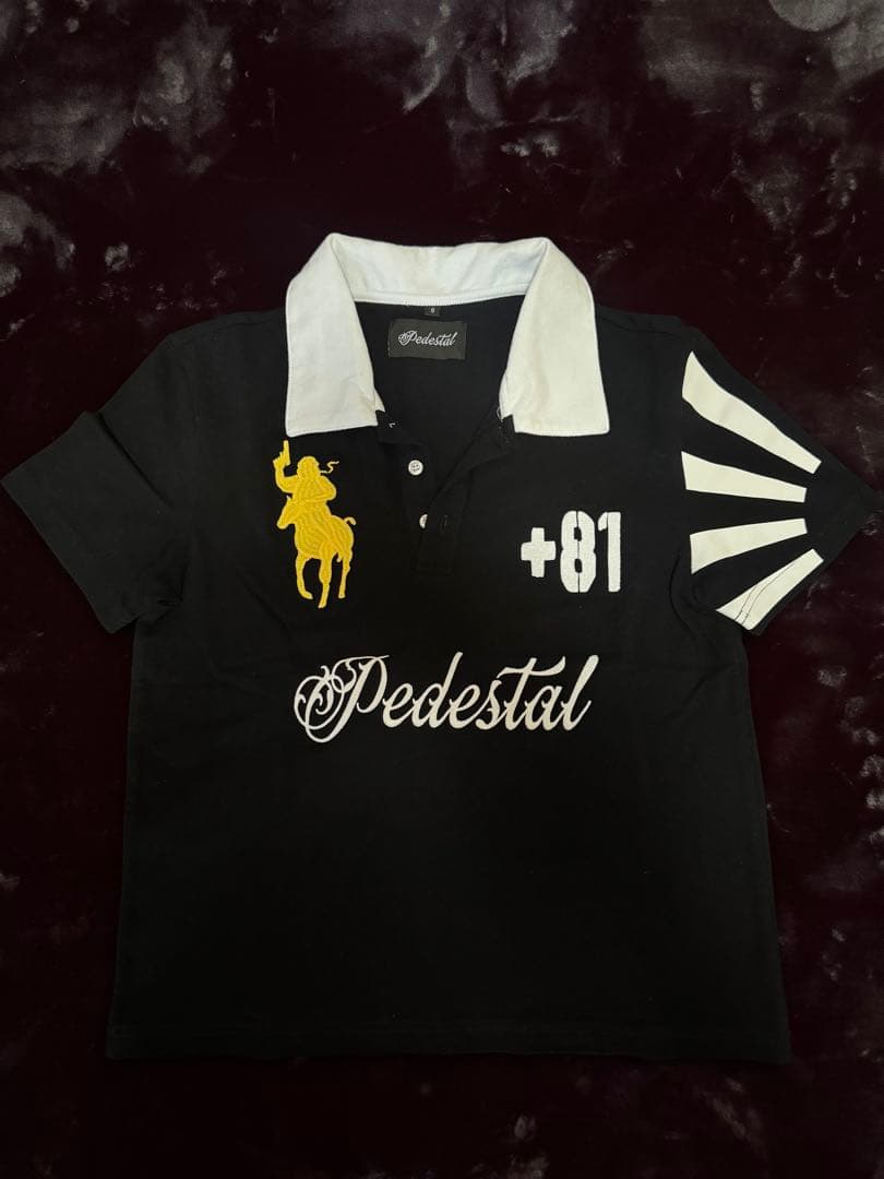 トップス Pedestal polo tee jellyyabashi dab