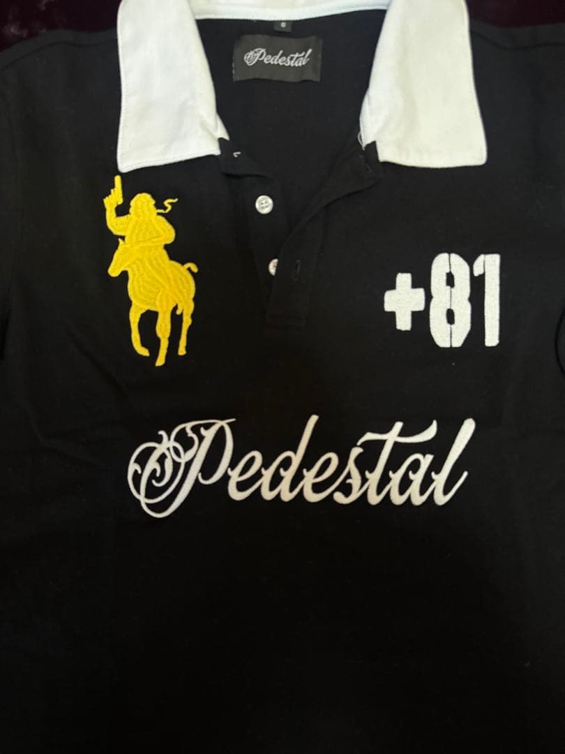 トップス Pedestal polo tee jellyyabashi dab