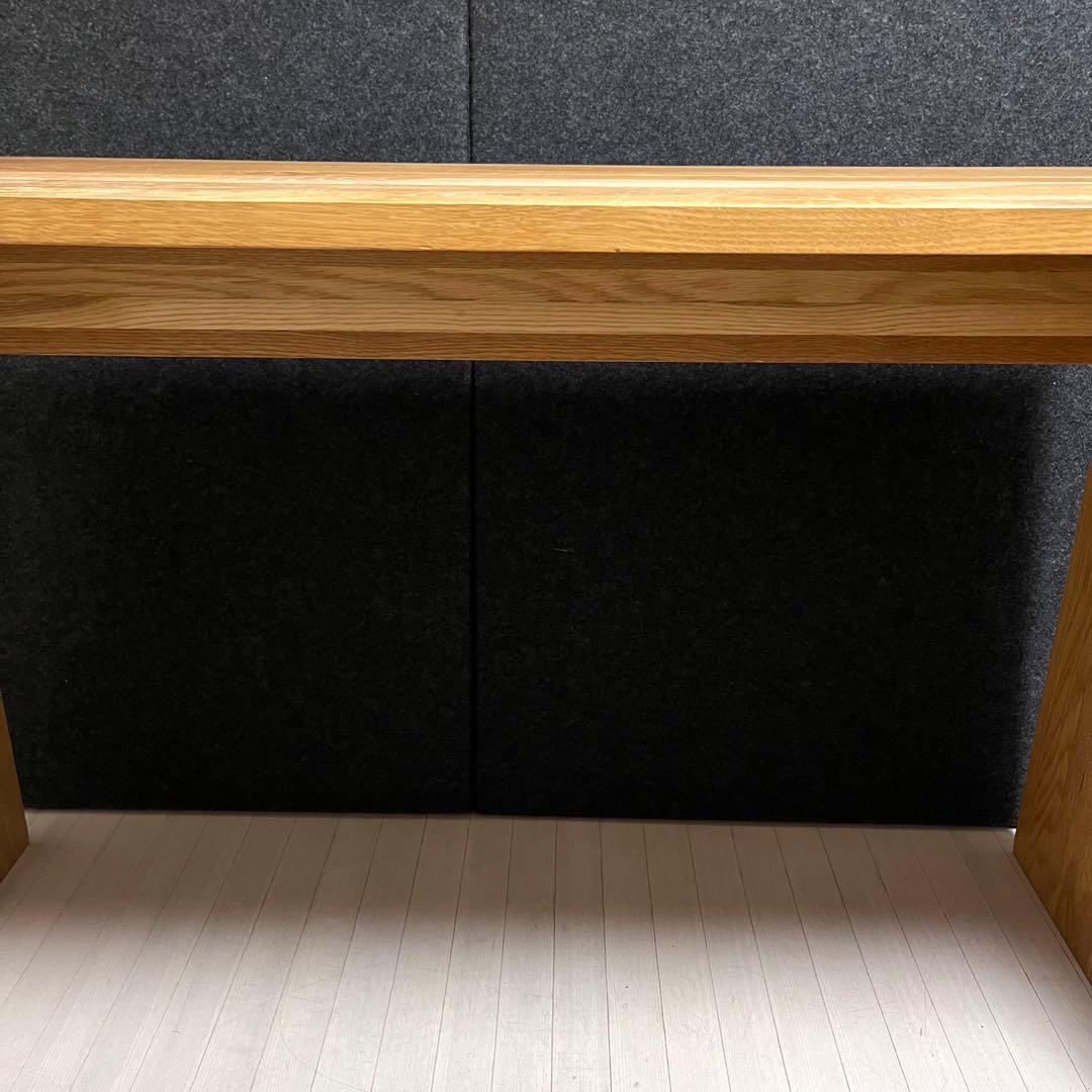 廃盤品　無印良品　MUJI 無垢材デスク　オーク材　学習机　コの字　事務机