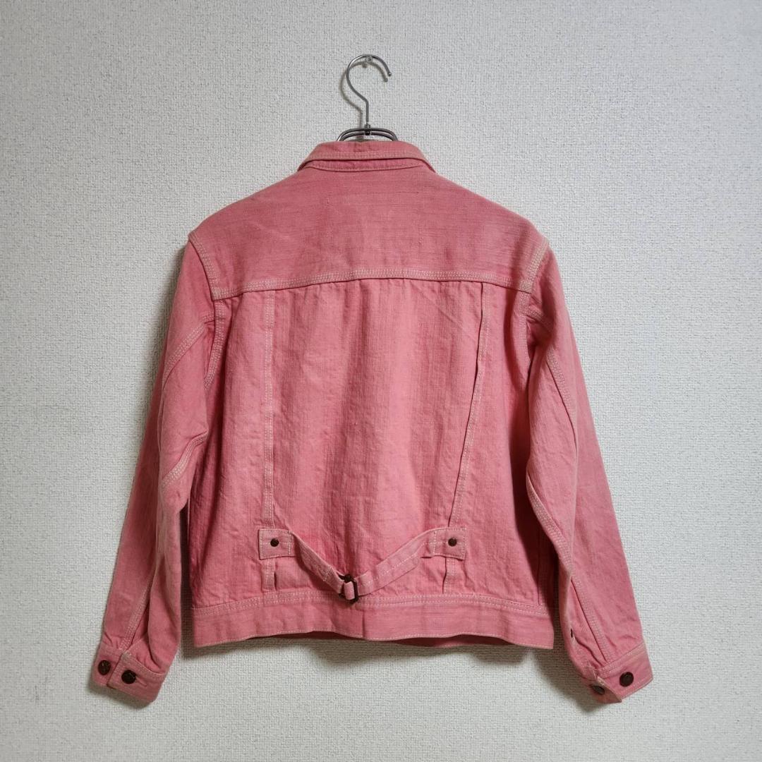 鈍足ドリブラー YAMANE EVISU デニムジャケット M ピンク