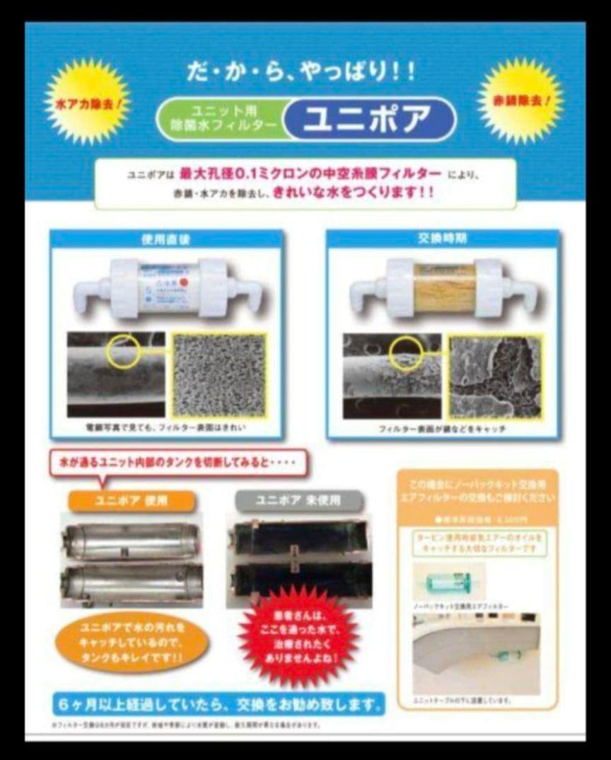 ヨシダ　ユニポア交換用フィルター3個