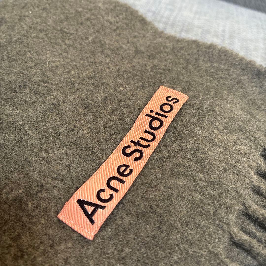 【美品】Acne Studios マフラー 200×70 カーキ