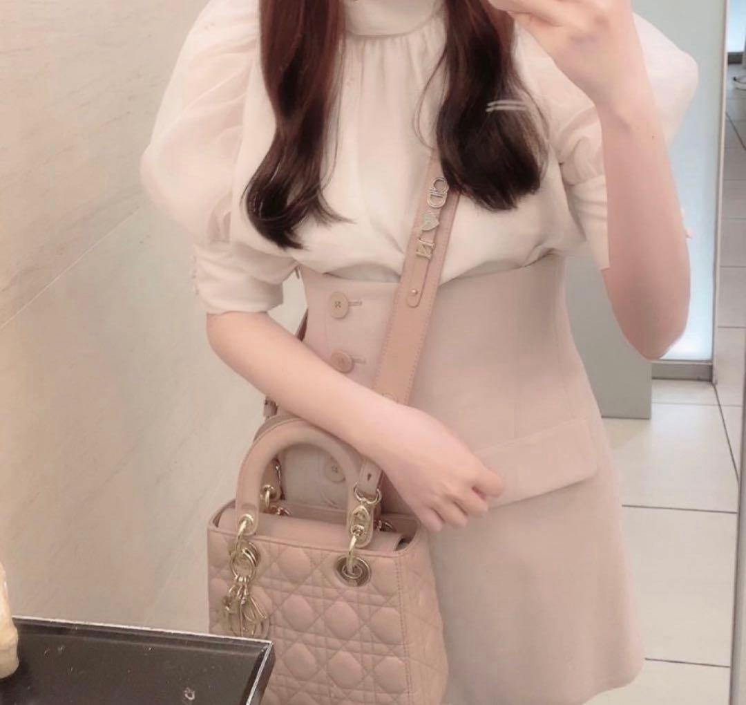 snidel ハイウエストキュロットショートパンツ ピンク PBEG 0サイズ