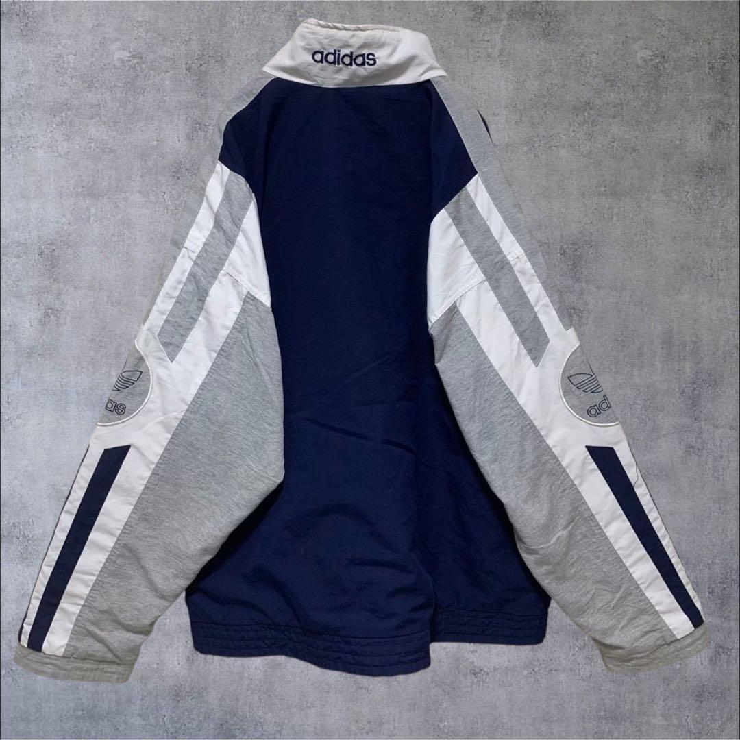 【w876】90s adidas トラックジャケット ジャージ トレフォイル