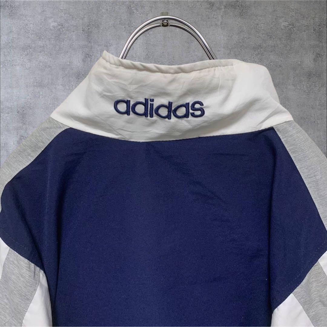 【w876】90s adidas トラックジャケット ジャージ トレフォイル