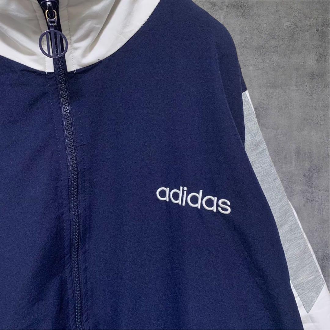 【w876】90s adidas トラックジャケット ジャージ トレフォイル