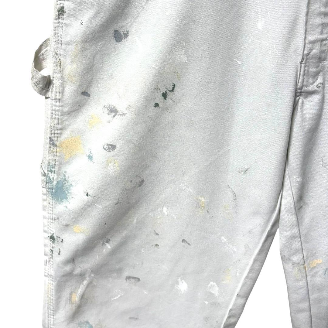 Dickies ペインターパンツ 白 ホワイト ペイント ペンキ 一点物