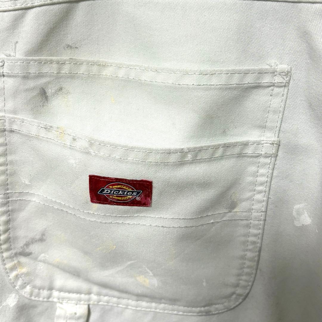 Dickies ペインターパンツ 白 ホワイト ペイント ペンキ 一点物