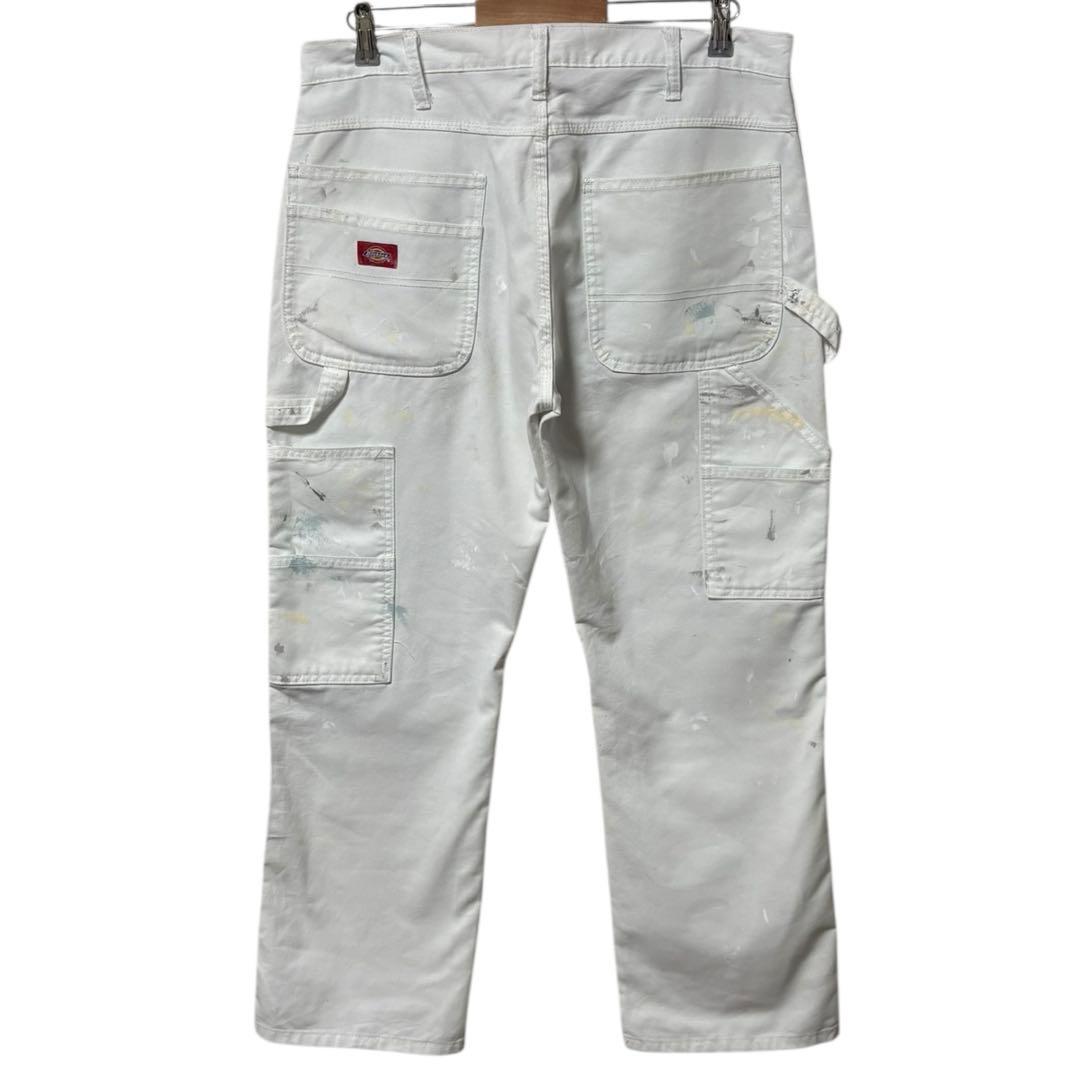 Dickies ペインターパンツ 白 ホワイト ペイント ペンキ 一点物