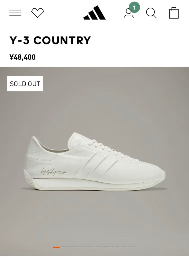 SALE❗️Y-3 COUNTRY レザーシューズ