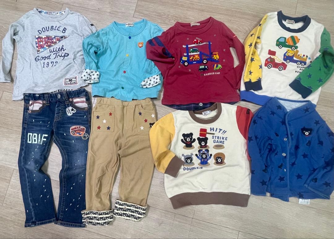 専用‼️ミキハウス　DOUBLE B トレーナー ズボン100cm 12点セット