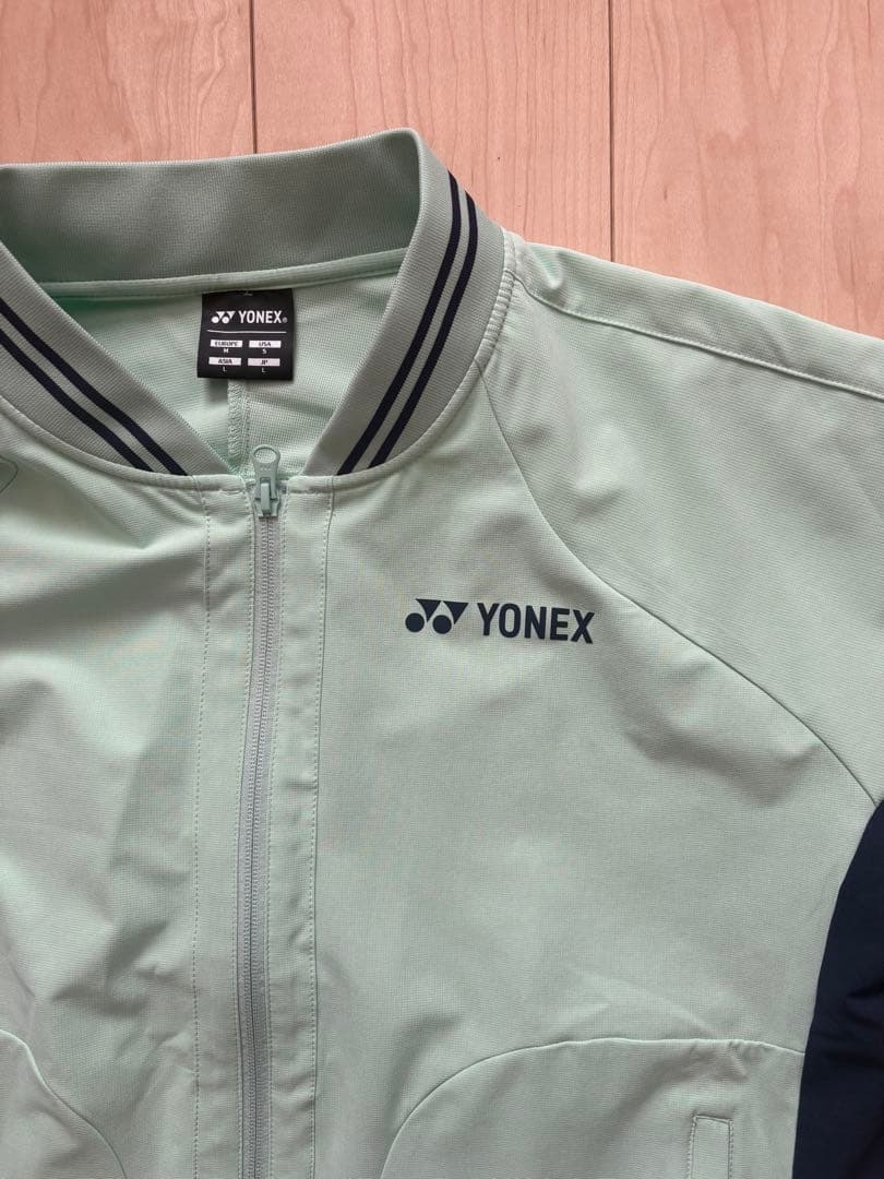 YONEX ミントグリーン ジャケット パンツXL上L