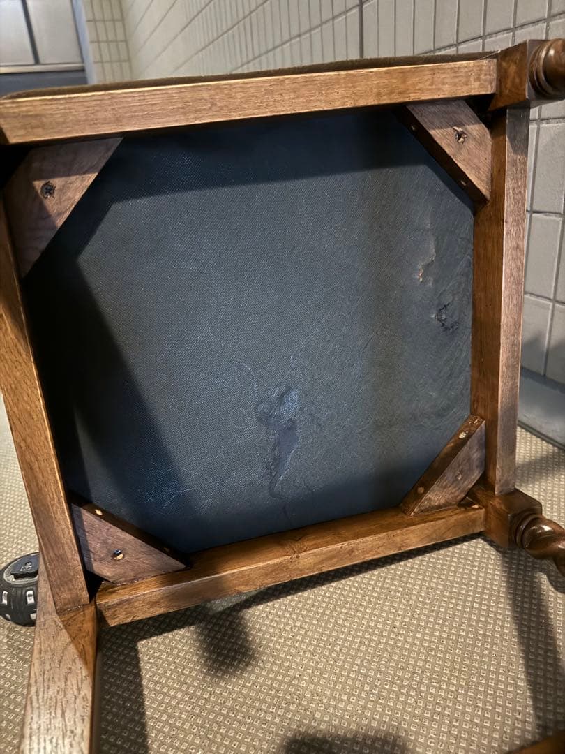 高級　4脚椅子セット　英国調 木　アンティーク　東京池袋