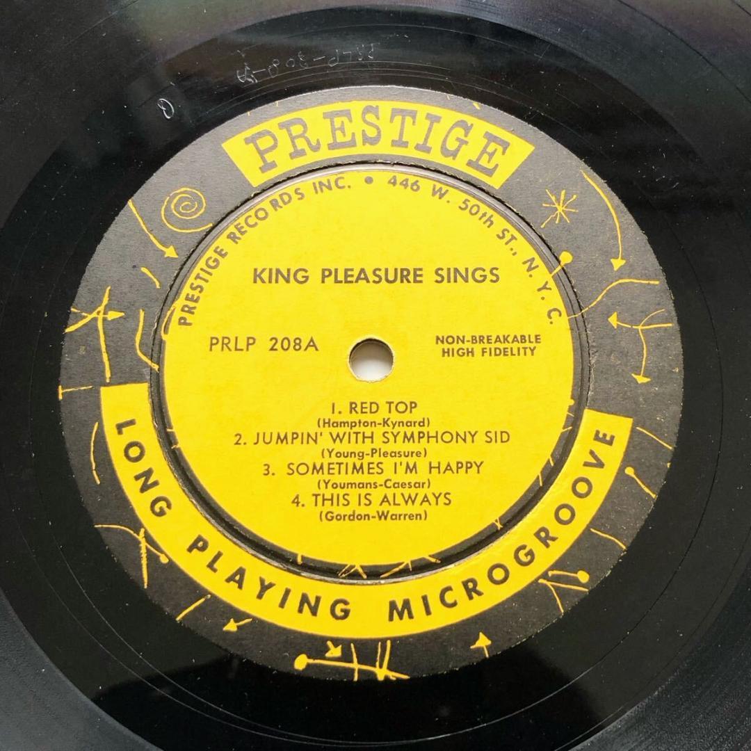 #3682【希少名盤】King Pleasure Sings ジャズ 10インチ