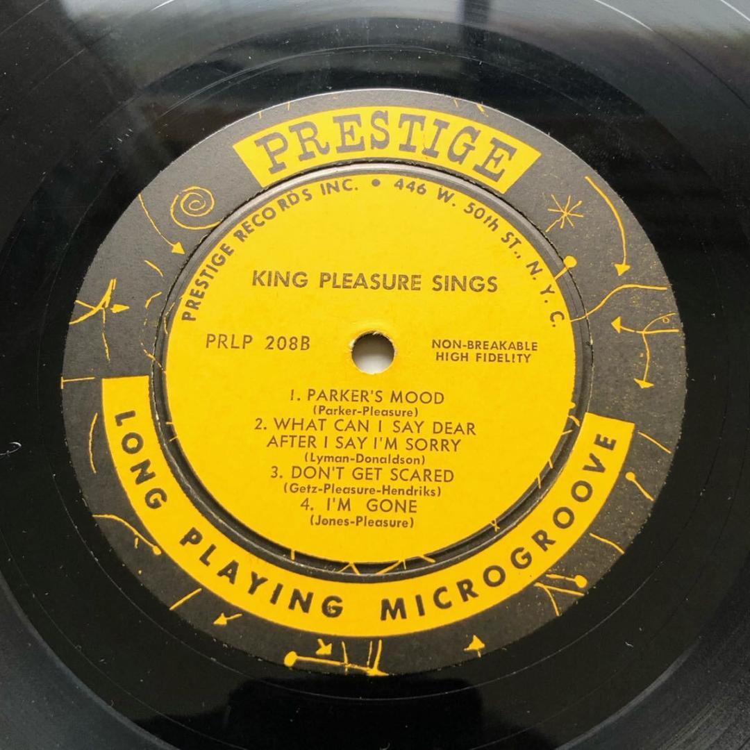 #3682【希少名盤】King Pleasure Sings ジャズ 10インチ