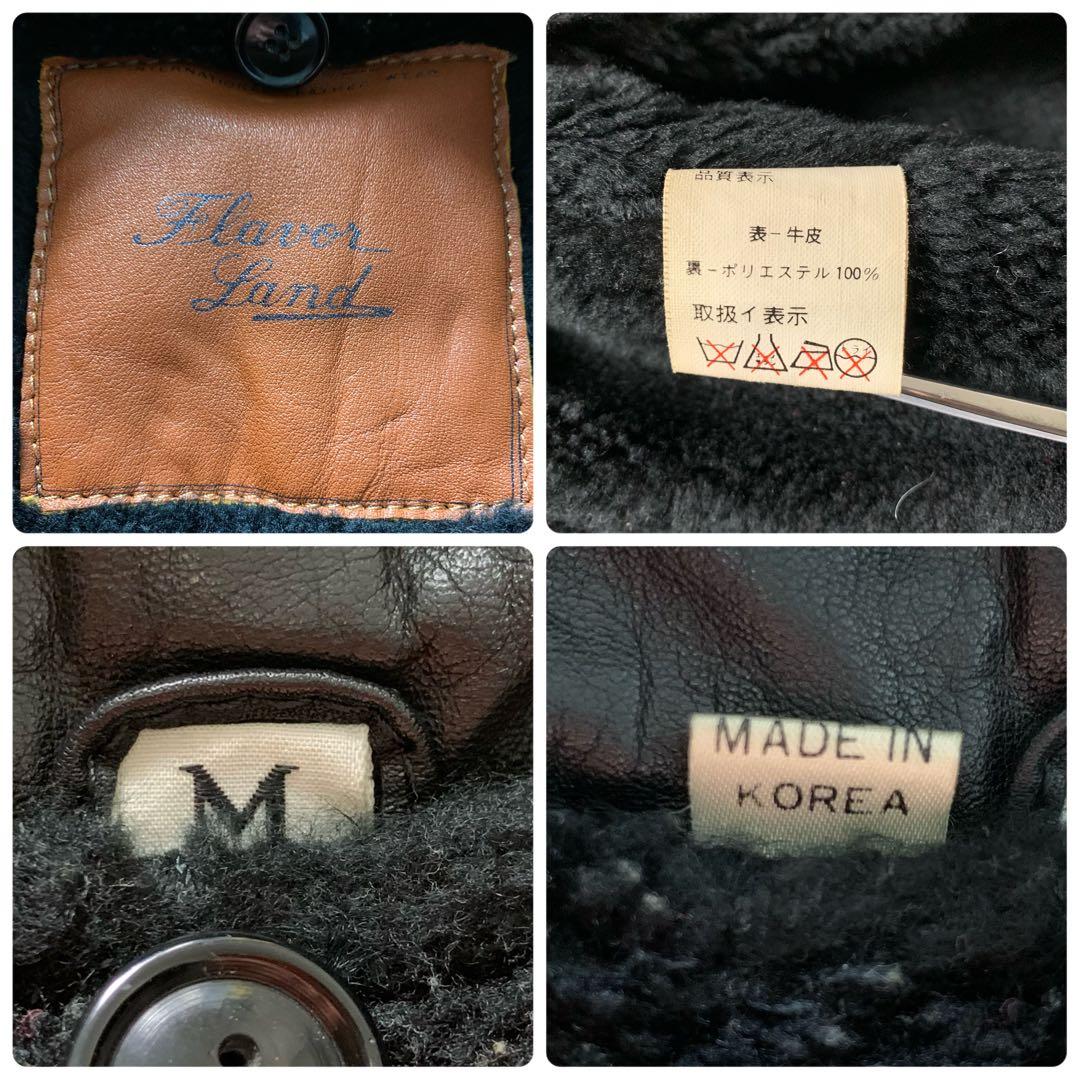 【雰囲気抜群】ヴィンテージ フライトジャケット G-1 ブラック 襟ボア M