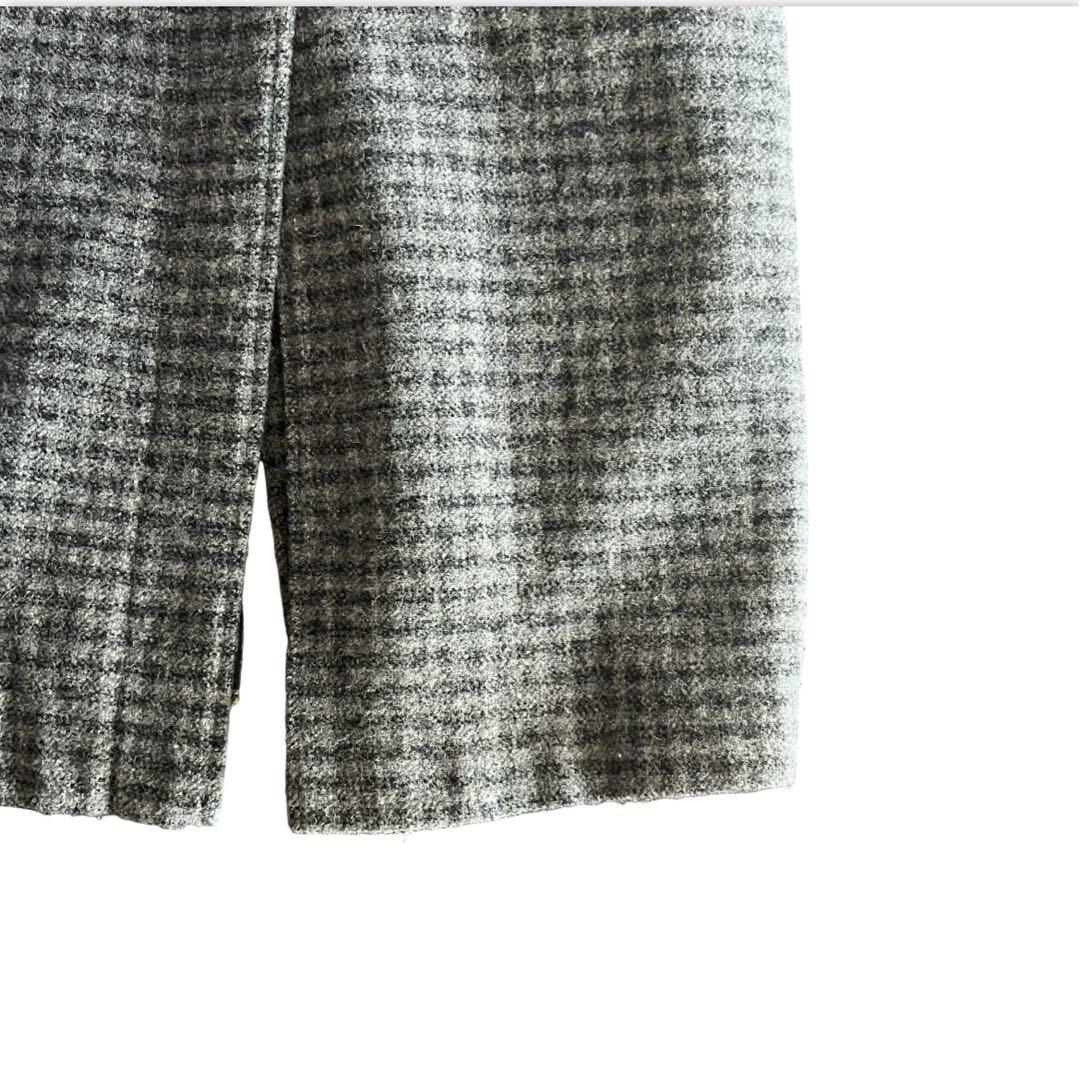 80s USA製 LLbean チェック ロングコート