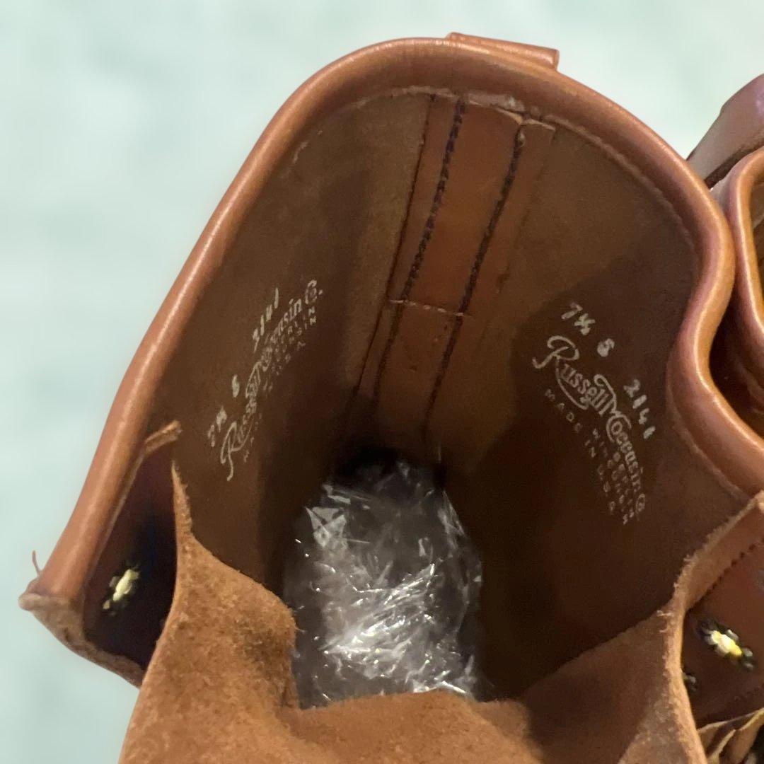 美品　Russell Moccasin ラッセルモカシン サファリ25.5