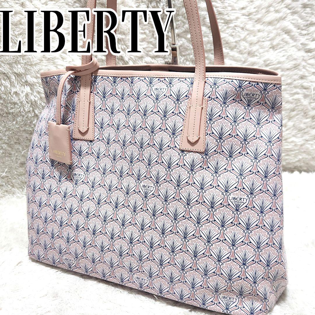 美品 大容量 A4収納可 LIBERTY マールボロ トートバッグ アイフィス