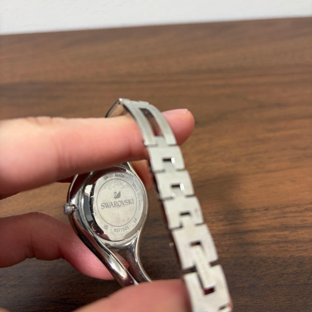 【SWAROVSKI】 腕時計 シルバー 30mm クリスタル スイス製