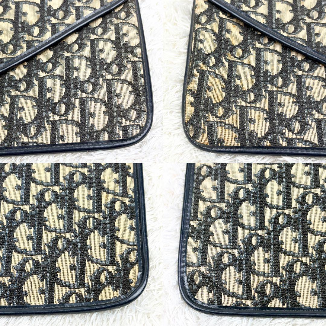 【美品】クリスチャンディオール トロッター ロゴ金具 クラッチバッグ