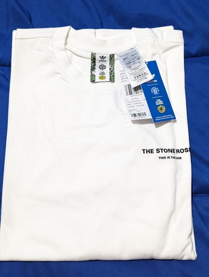 海外限定 adidas マンチェスターユナイテッド×ストーンローゼス長袖Tシャツ